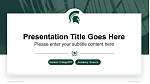 Michigan State University National Scholarship Defense PPT Template