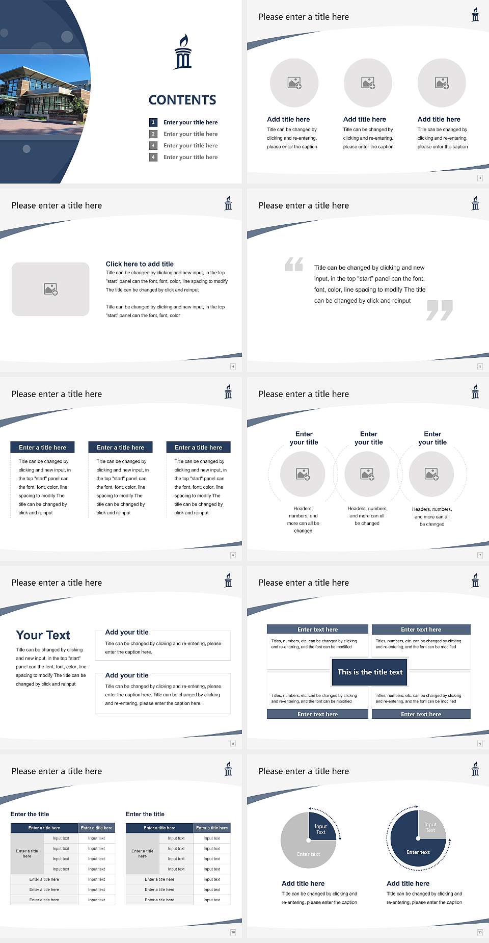 Messiah University Course/Courseware Creation PPT Template4:3 ratio PPT effect preview image2