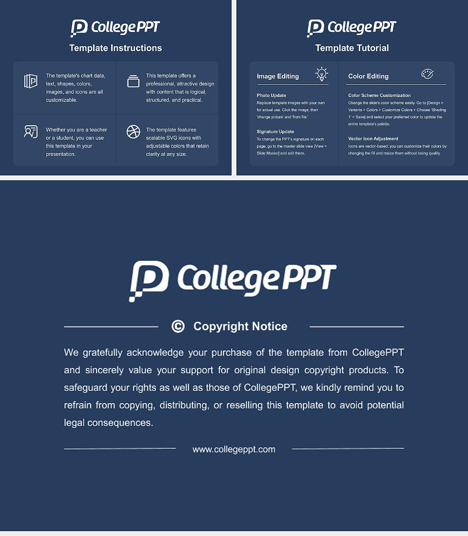 Messiah University Course/Courseware Creation PPT Template4:3 ratio PPT effect preview image5