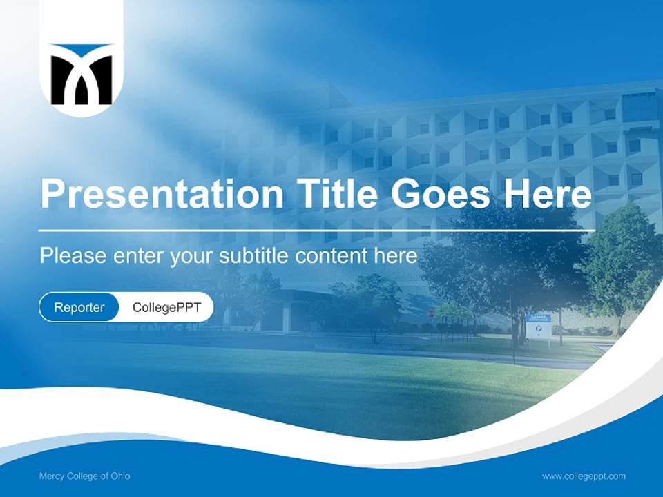 Mercy College of Ohio Lecture Sharing and Networking Event PPT Template4:3 ratio PPT effect preview image4