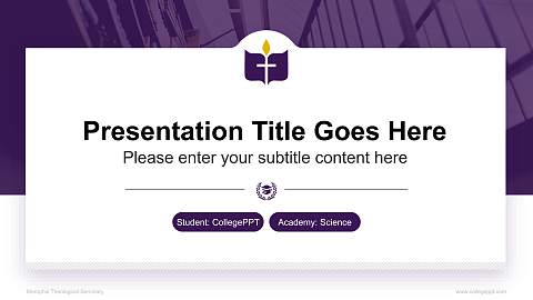 Memphis Theological Seminary National Scholarship Defense PPT Template