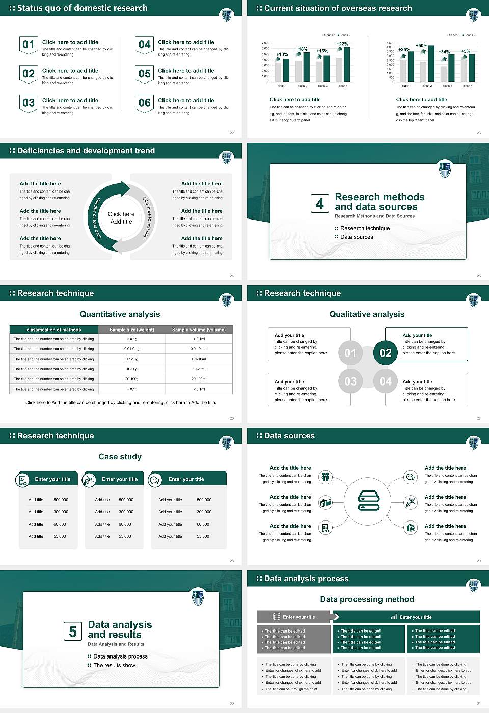 Mercyhurst University Graduation Thesis Defense PPT Template16:9 ratio PPT effect preview image4