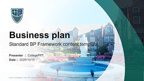 Mercyhurst University Competition/Entrepreneurship Contest PPT Template