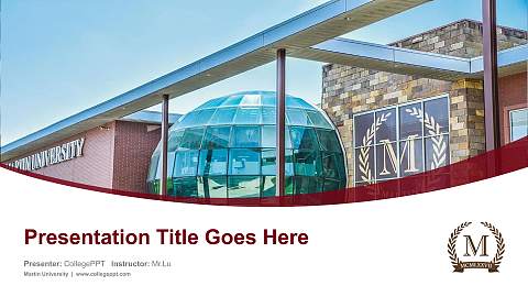 Martin University Course/Courseware Creation PPT Template