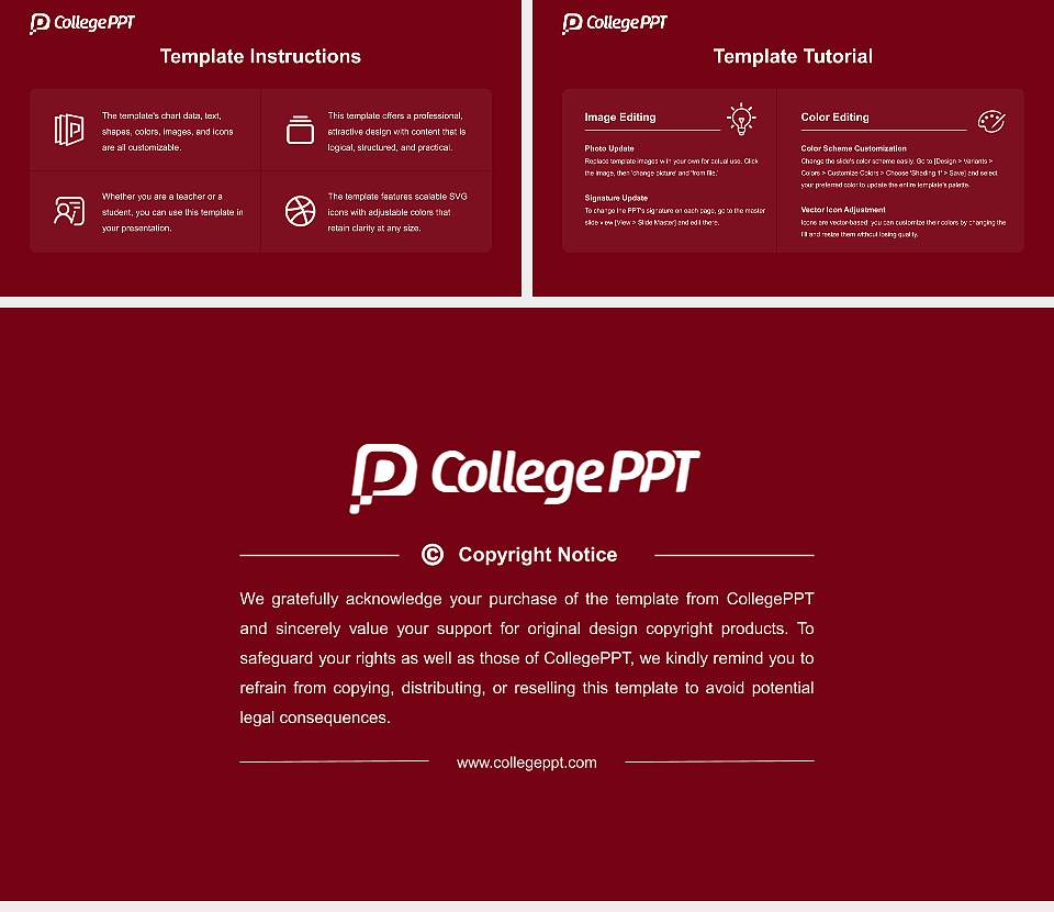 Martin University Course/Courseware Creation PPT Template16:9 ratio PPT effect preview image5