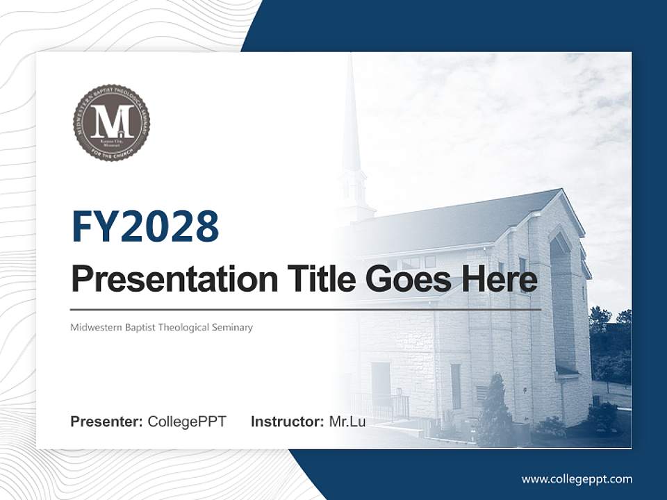 Midwestern Baptist Theological Seminary Academic Presentation/Research Findings Report PPT Template4:3 ratio PPT effect preview image5