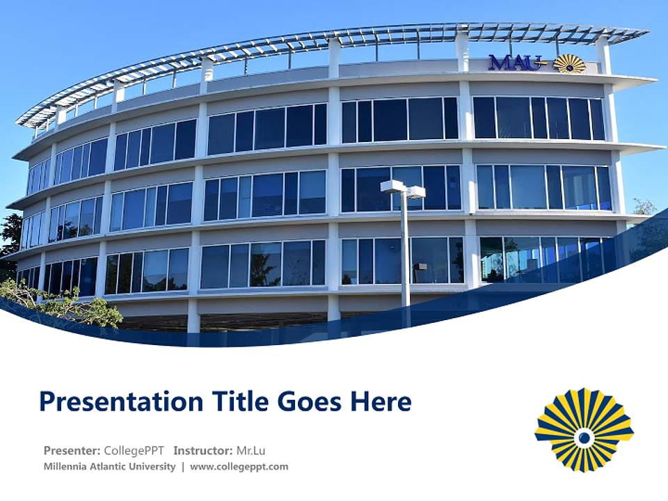 Millennia Atlantic University Course/Courseware Creation PPT Template4:3 ratio PPT effect preview image5