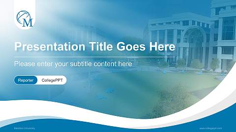 Meridian University Lecture Sharing and Networking Event PPT Template