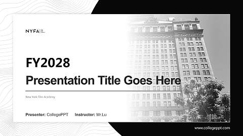 New York Film Academy Academic Presentation/Research Findings Report PPT Template