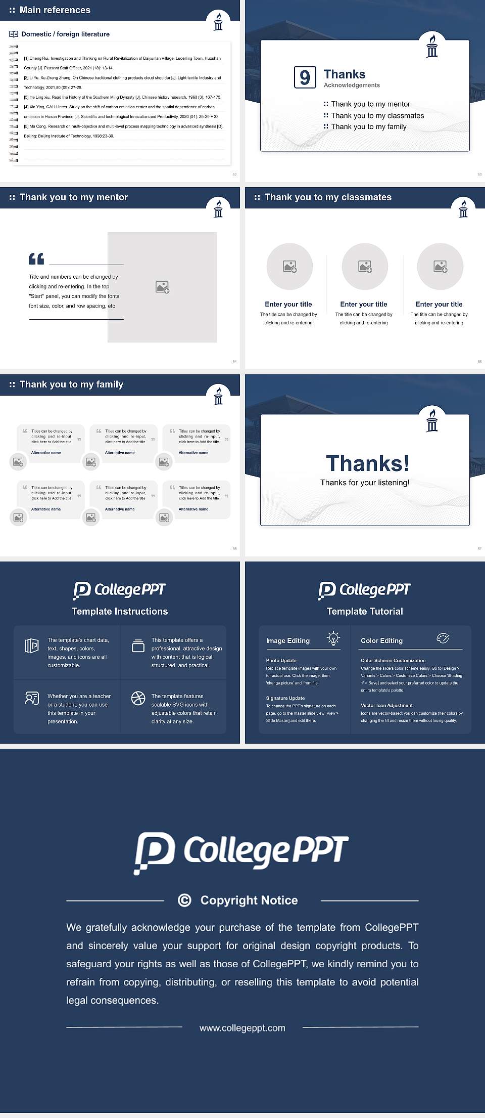 Messiah University Graduation Thesis Defense PPT Template4:3 ratio PPT effect preview image7