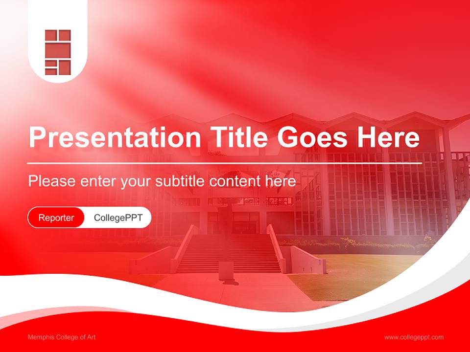 Memphis College of Art Lecture Sharing and Networking Event PPT Template4:3 ratio PPT effect preview image4