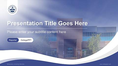 Midwestern University-Glendale Lecture Sharing and Networking Event PPT Template