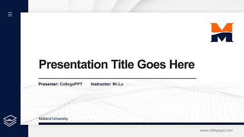Midland University Thesis Proposal/Graduation Defense PPT Template