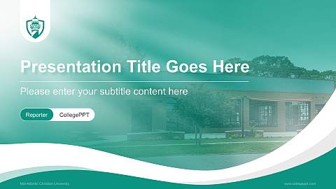 Mid-Atlantic Christian University Lecture Sharing and Networking Event PPT Template