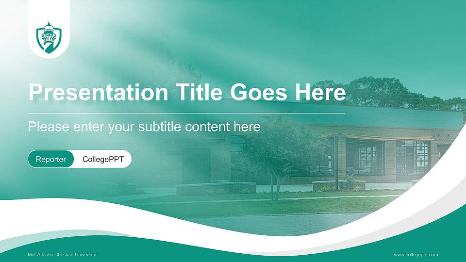 Mid-Atlantic Christian University Lecture Sharing and Networking Event PPT Template16:9 ratio PPT effect preview image