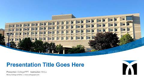 Mercy College of Ohio Course/Courseware Creation PPT Template
