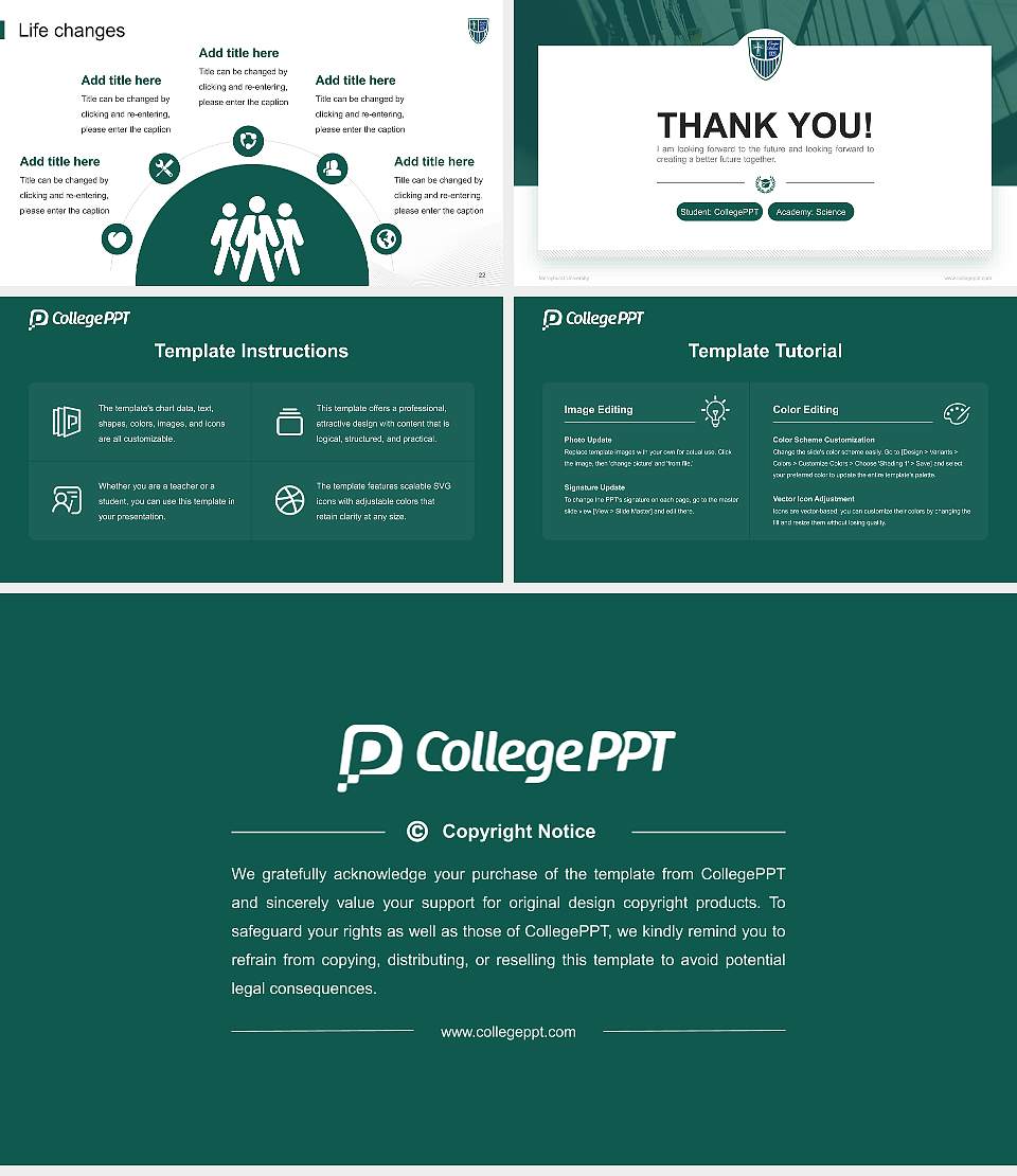 Mercyhurst University National Scholarship Defense PPT Template16:9 ratio PPT effect preview image4