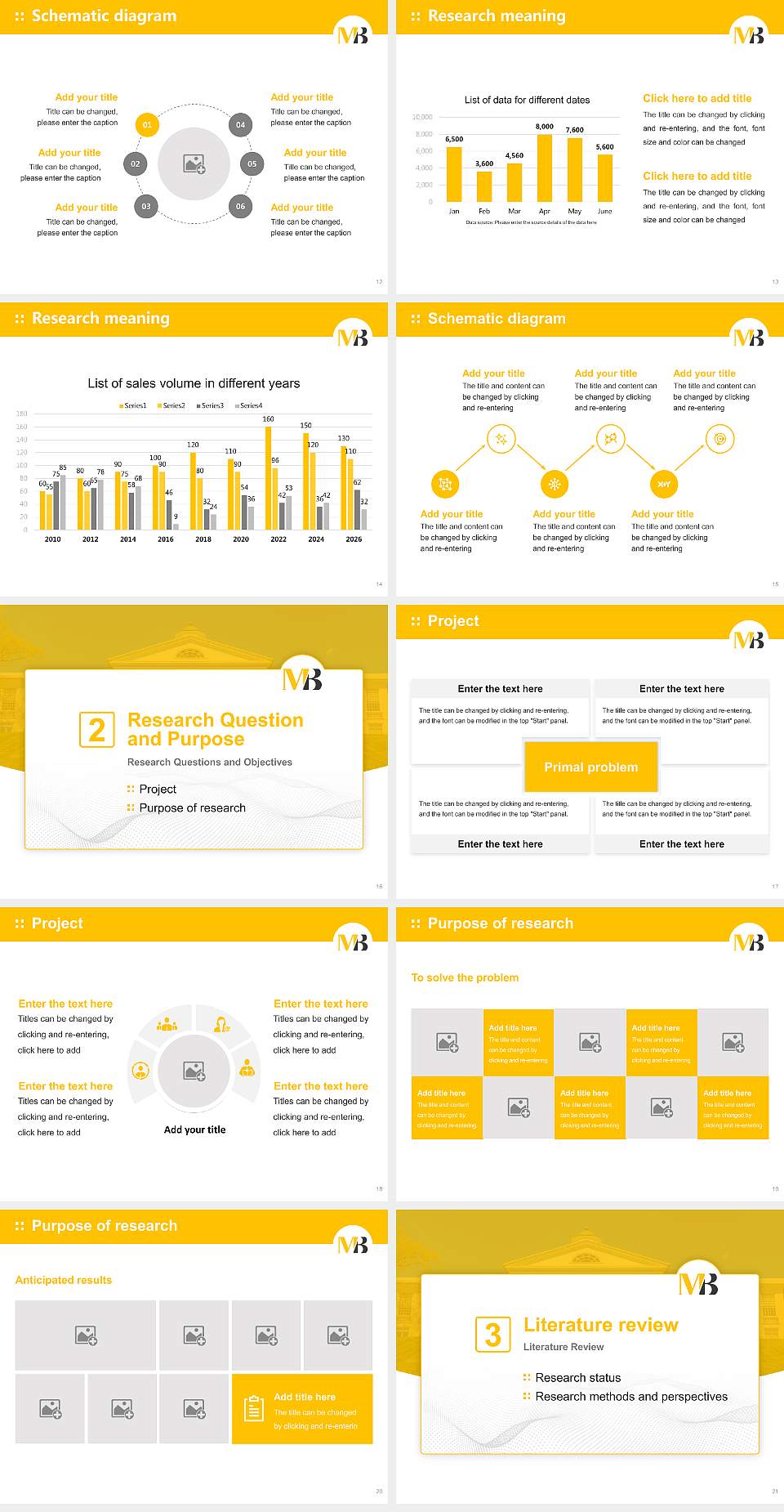 Mary Baldwin University Graduation Thesis Defense PPT Template4:3 ratio PPT effect preview image3