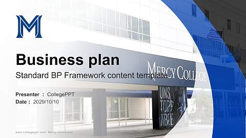 Mercy University Competition/Entrepreneurship Contest PPT Template
