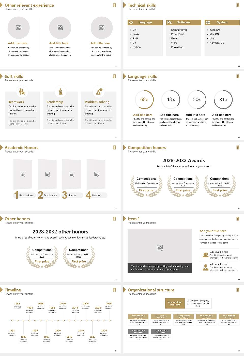 Methodist University Resume PPT Template16:9 ratio PPT effect preview image3