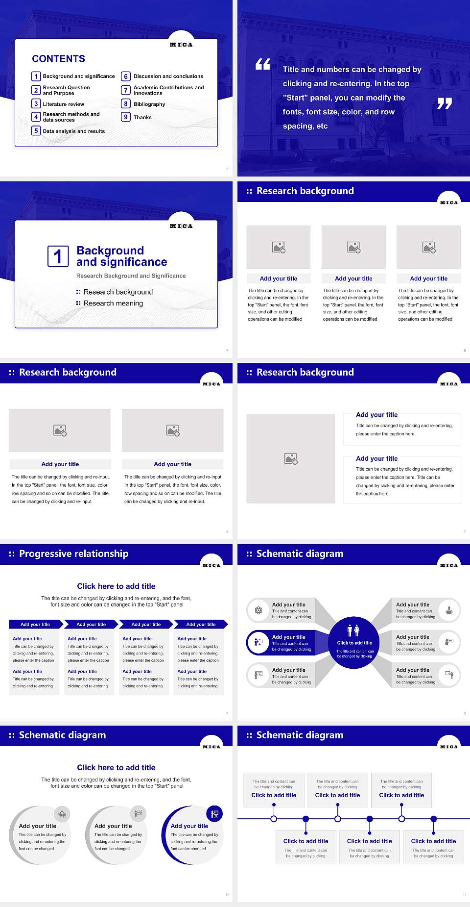 Maryland Institute College of Art Graduation Thesis Defense PPT Template4:3 ratio PPT effect preview image2