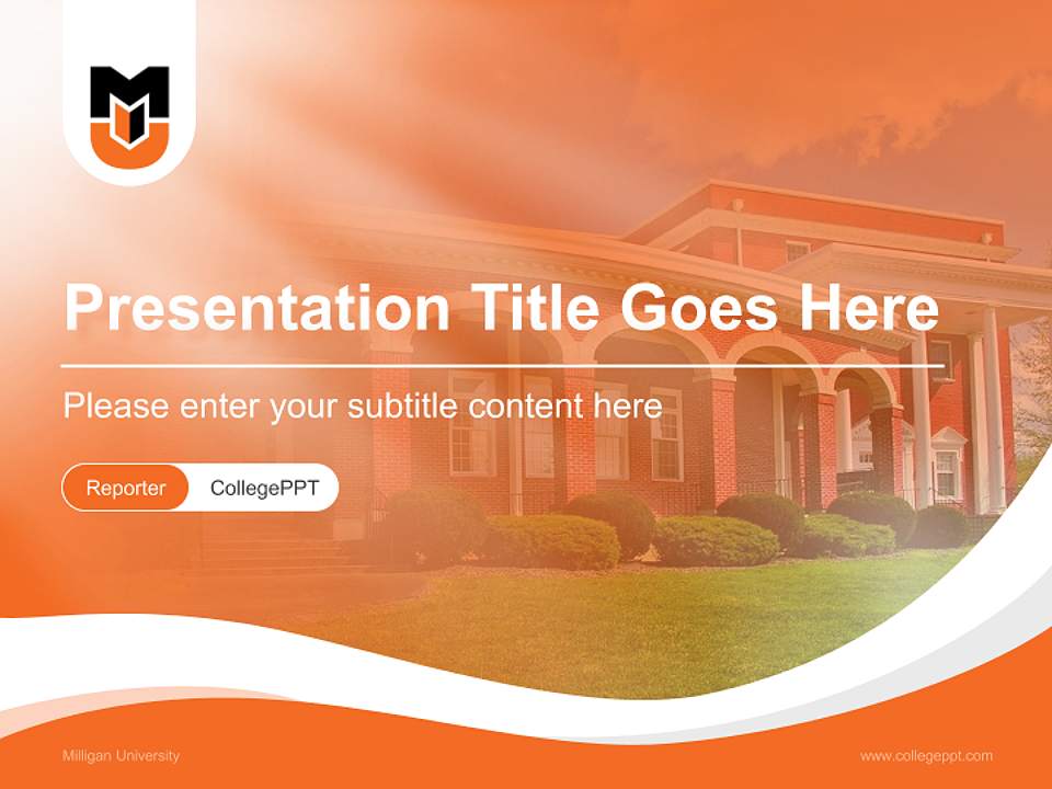 Milligan University Lecture Sharing and Networking Event PPT Template4:3 ratio PPT effect preview image4