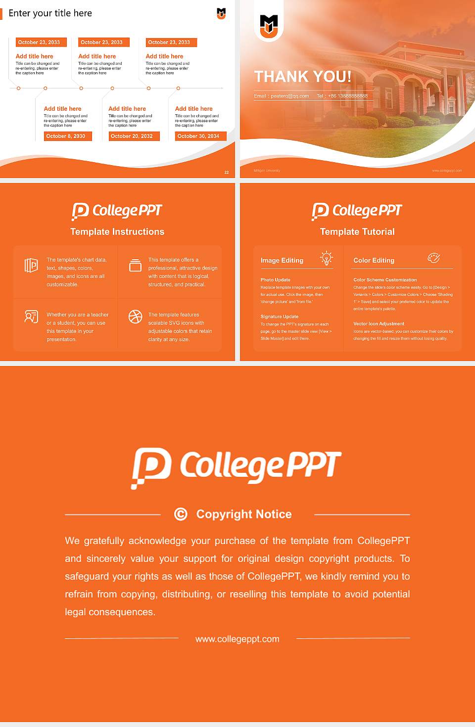 Milligan University Lecture Sharing and Networking Event PPT Template4:3 ratio PPT effect preview image4