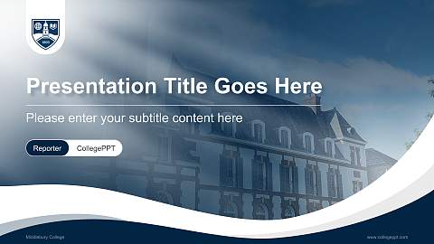 Middlebury College Lecture Sharing and Networking Event PPT Template