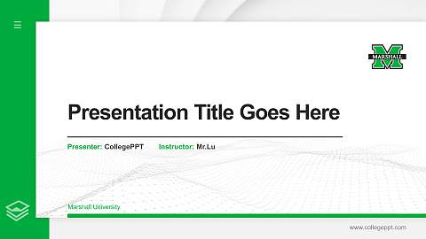 Marshall University Thesis Proposal/Graduation Defense PPT Template