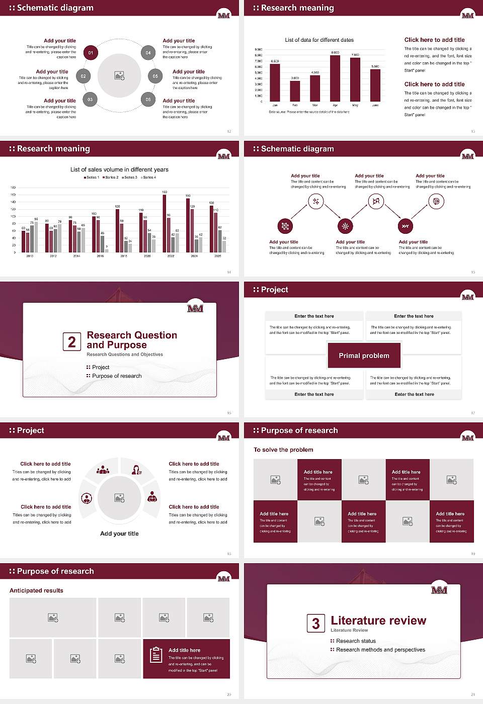 Mcmurry University Graduation Thesis Defense PPT Template16:9 ratio PPT effect preview image3