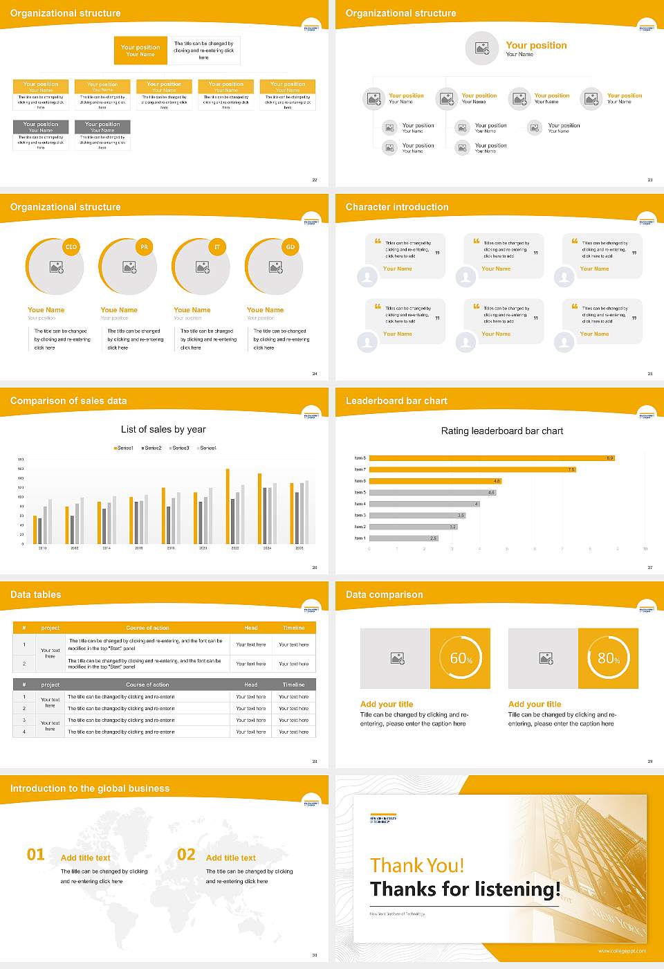 New York Institute of Technology Academic Presentation/Research Findings Report PPT Template16:9 ratio PPT effect preview image4