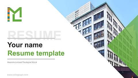 Meadville Lombard Theological School Resume PPT Template