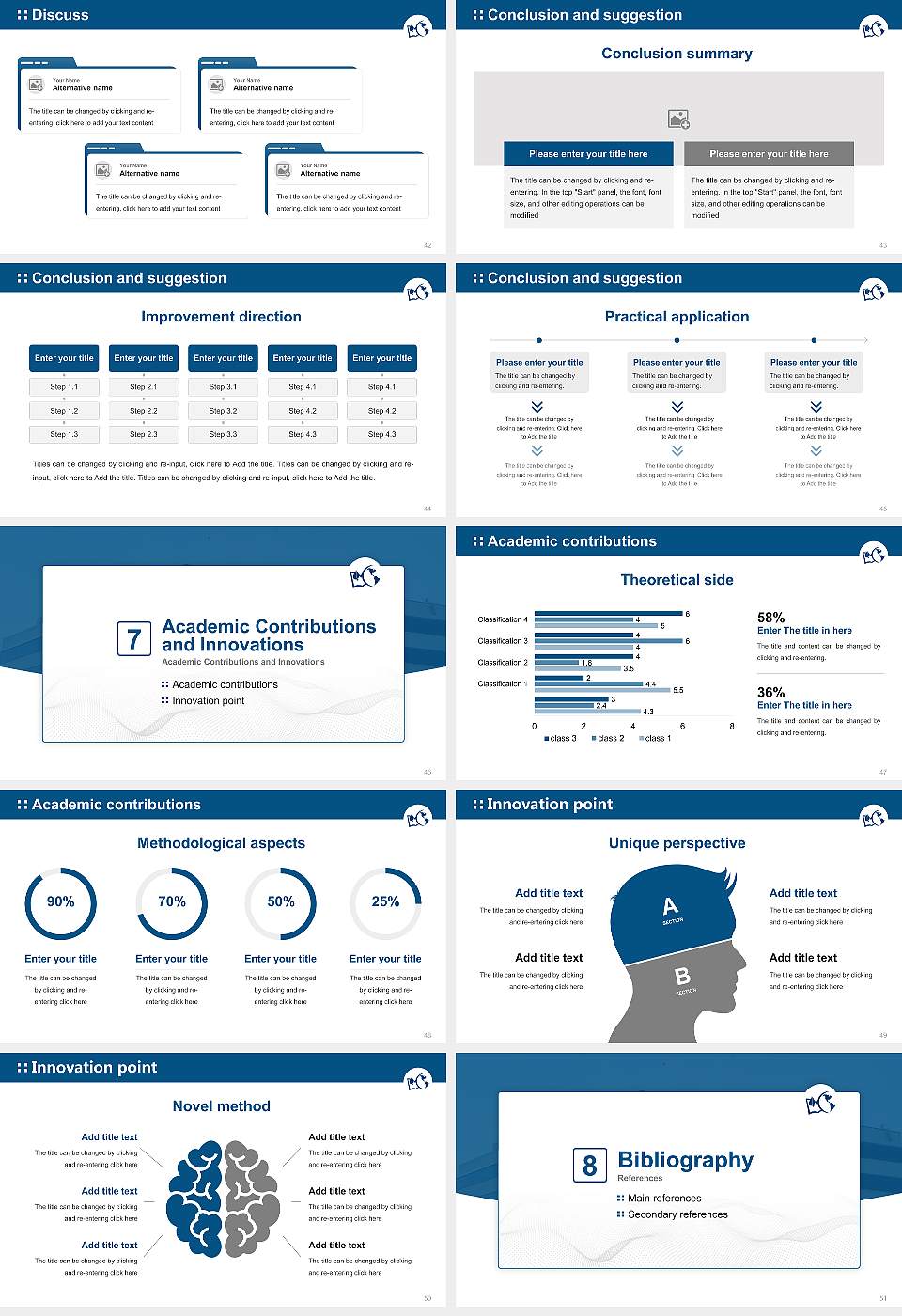 Messenger College Graduation Thesis Defense PPT Template16:9 ratio PPT effect preview image6