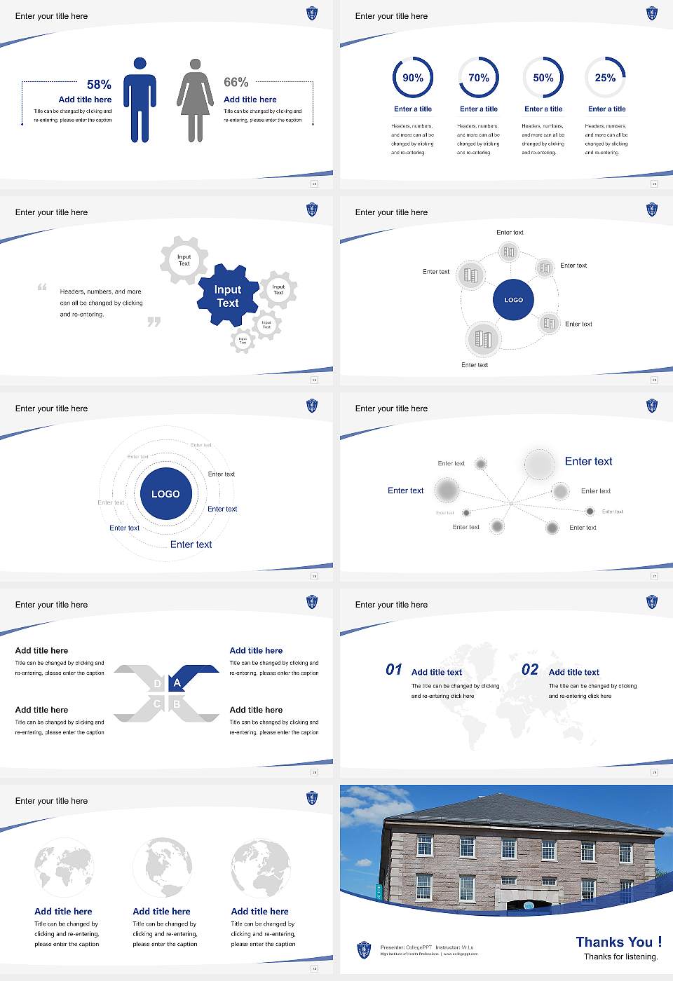 Mgh Institute of Health Professions Course/Courseware Creation PPT Template16:9 ratio PPT effect preview image4