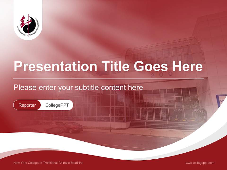 New York College of Traditional Chinese Medicine Lecture Sharing and Networking Event PPT Template4:3 ratio PPT effect preview image4