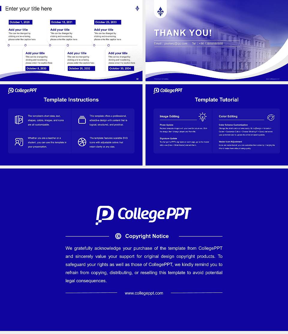 Marymount University Lecture Sharing and Networking Event PPT Template16:9 ratio PPT effect preview image4