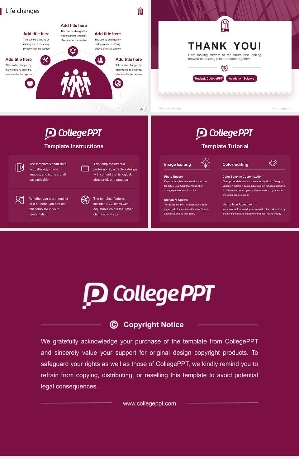 Meharry Medical College National Scholarship Defense PPT Template4:3 ratio PPT effect preview image4