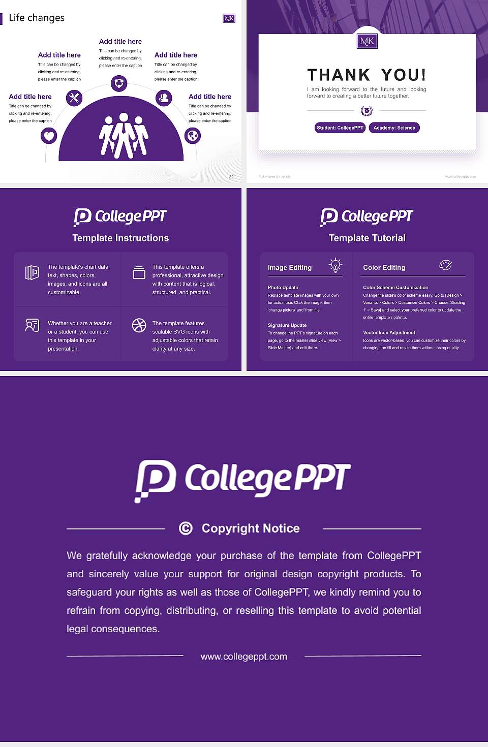 Mckendree University National Scholarship Defense PPT Template4:3 ratio PPT effect preview image4