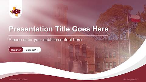 Midwestern State University Lecture Sharing and Networking Event PPT Template