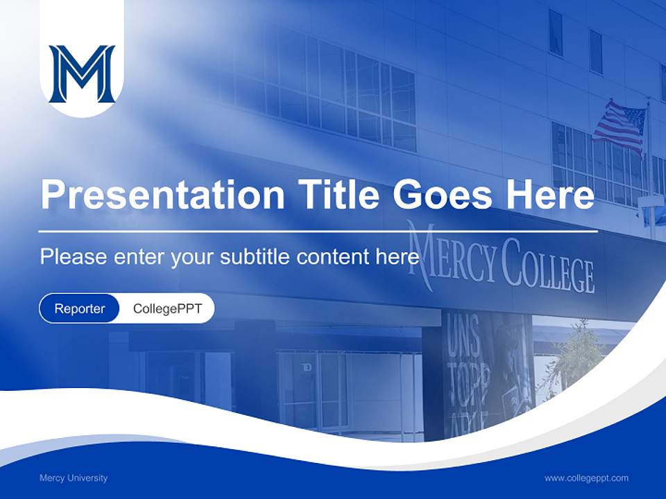 Mercy University Lecture Sharing and Networking Event PPT Template4:3 ratio PPT effect preview image4