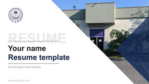New York College of Health Professions Resume PPT Template