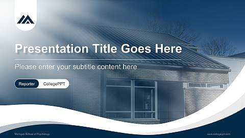 Michigan School of Psychology Lecture Sharing and Networking Event PPT Template