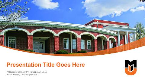 Milligan University Course/Courseware Creation PPT Template