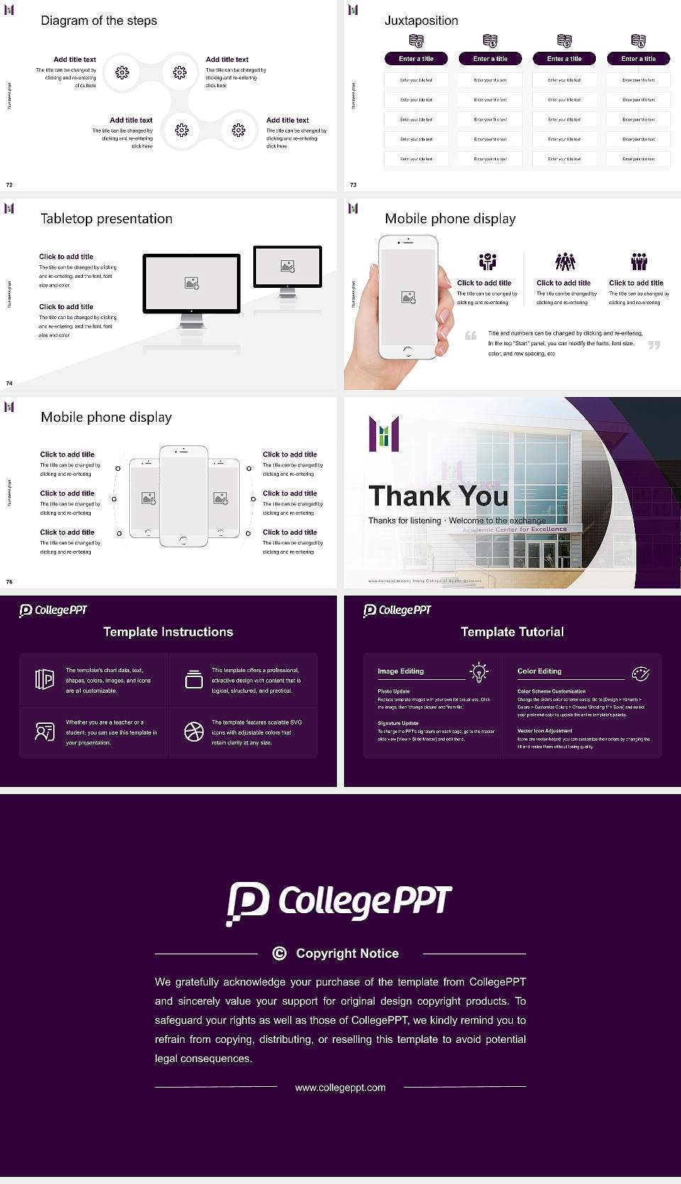 Mercy College of Health Sciences Competition/Entrepreneurship Contest PPT Template16:9 ratio PPT effect preview image9
