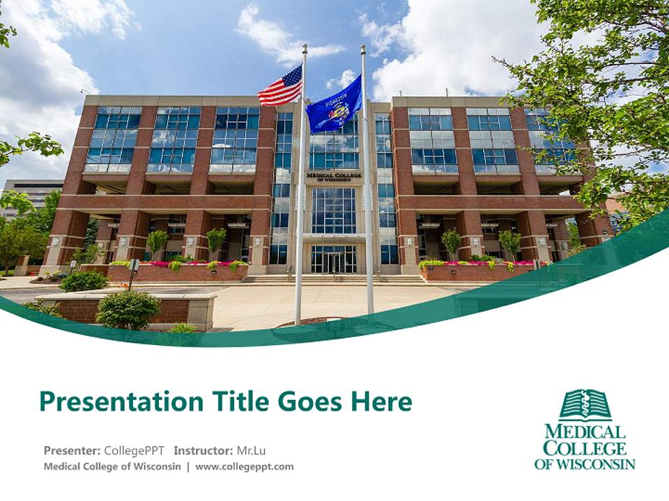 Medical College of Wisconsin Course/Courseware Creation PPT Template4:3 ratio PPT effect preview image5