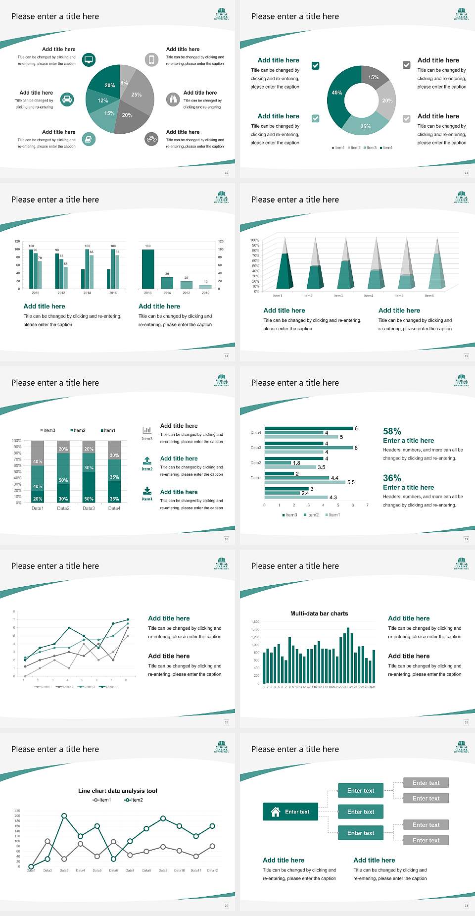 Medical College of Wisconsin Course/Courseware Creation PPT Template4:3 ratio PPT effect preview image3