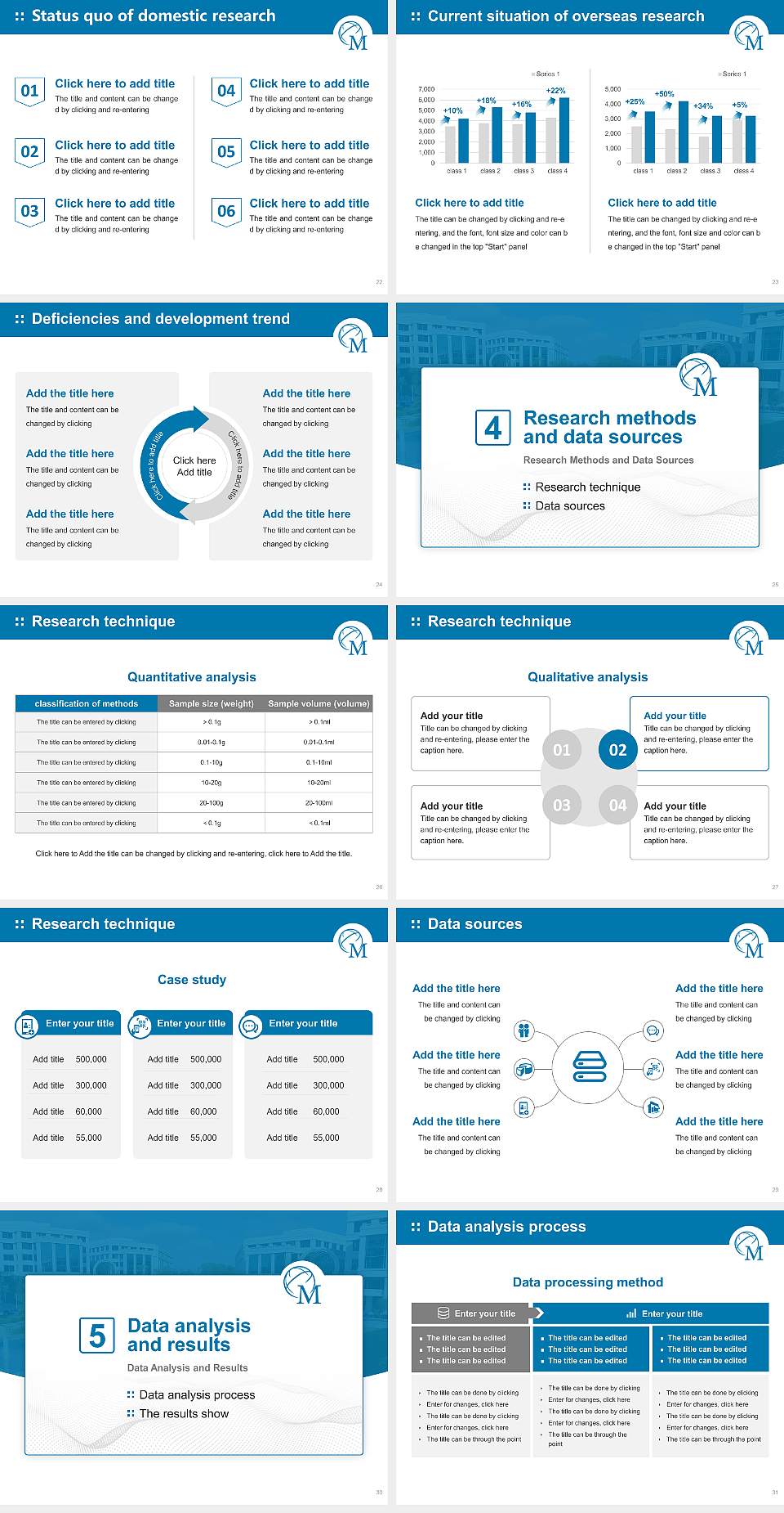 Meridian University Graduation Thesis Defense PPT Template4:3 ratio PPT effect preview image4