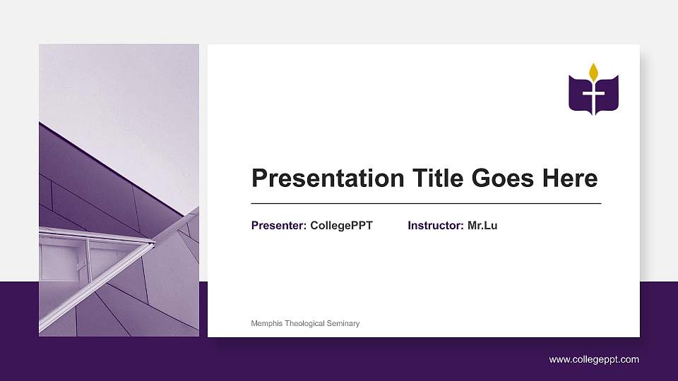 Memphis Theological Seminary General Purpose PPT Template16:9 ratio PPT effect preview image