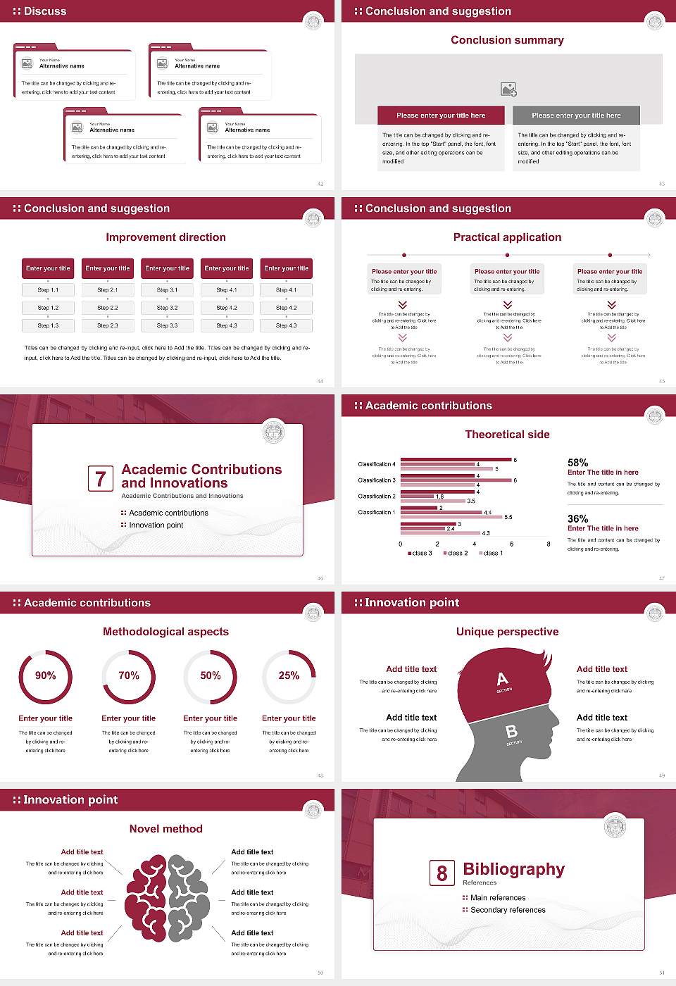 Mcphs University Graduation Thesis Defense PPT Template16:9 ratio PPT effect preview image6
