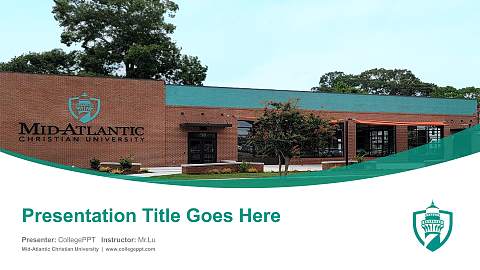Mid-Atlantic Christian University Course/Courseware Creation PPT Template
